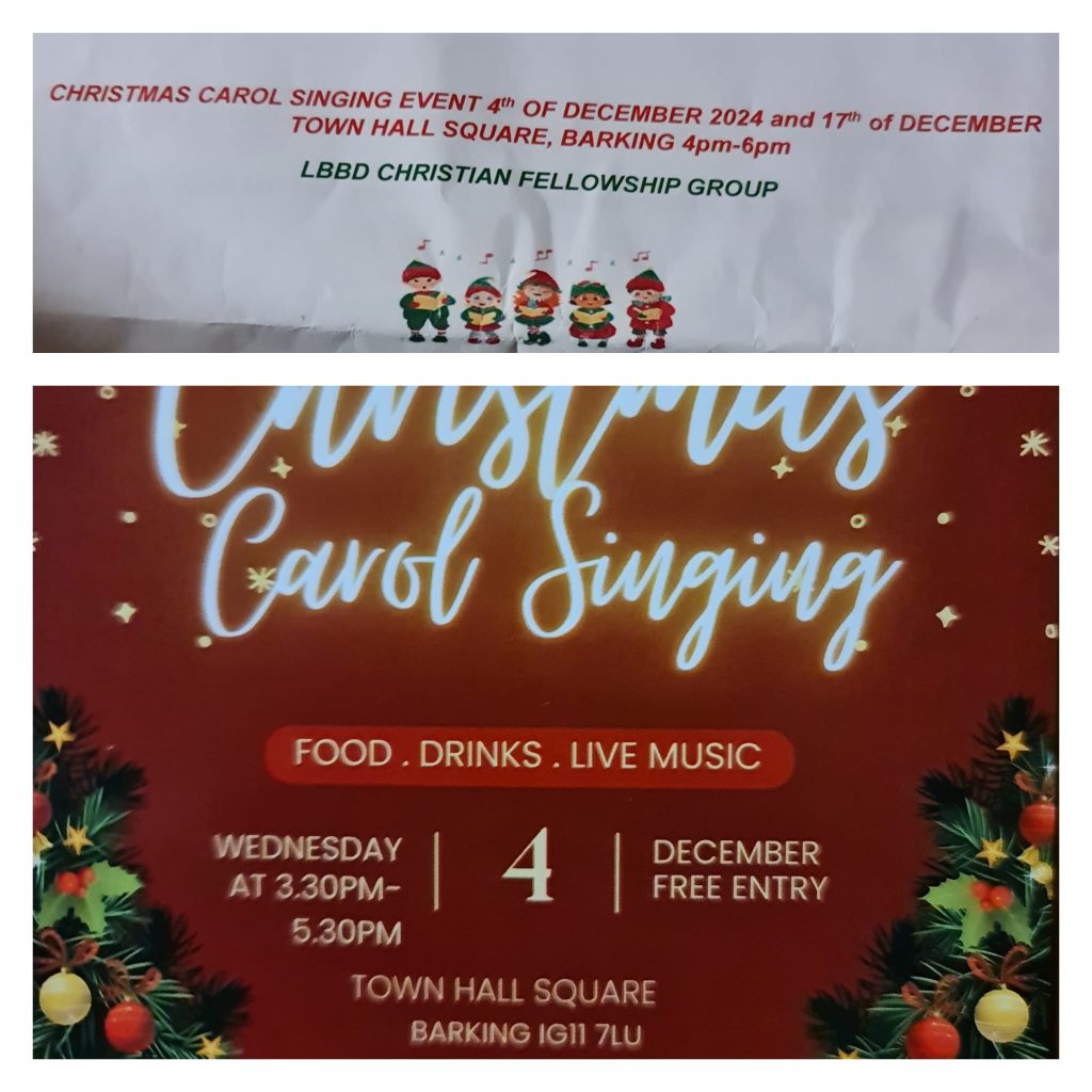 Barking and Dagenham Christmas poster