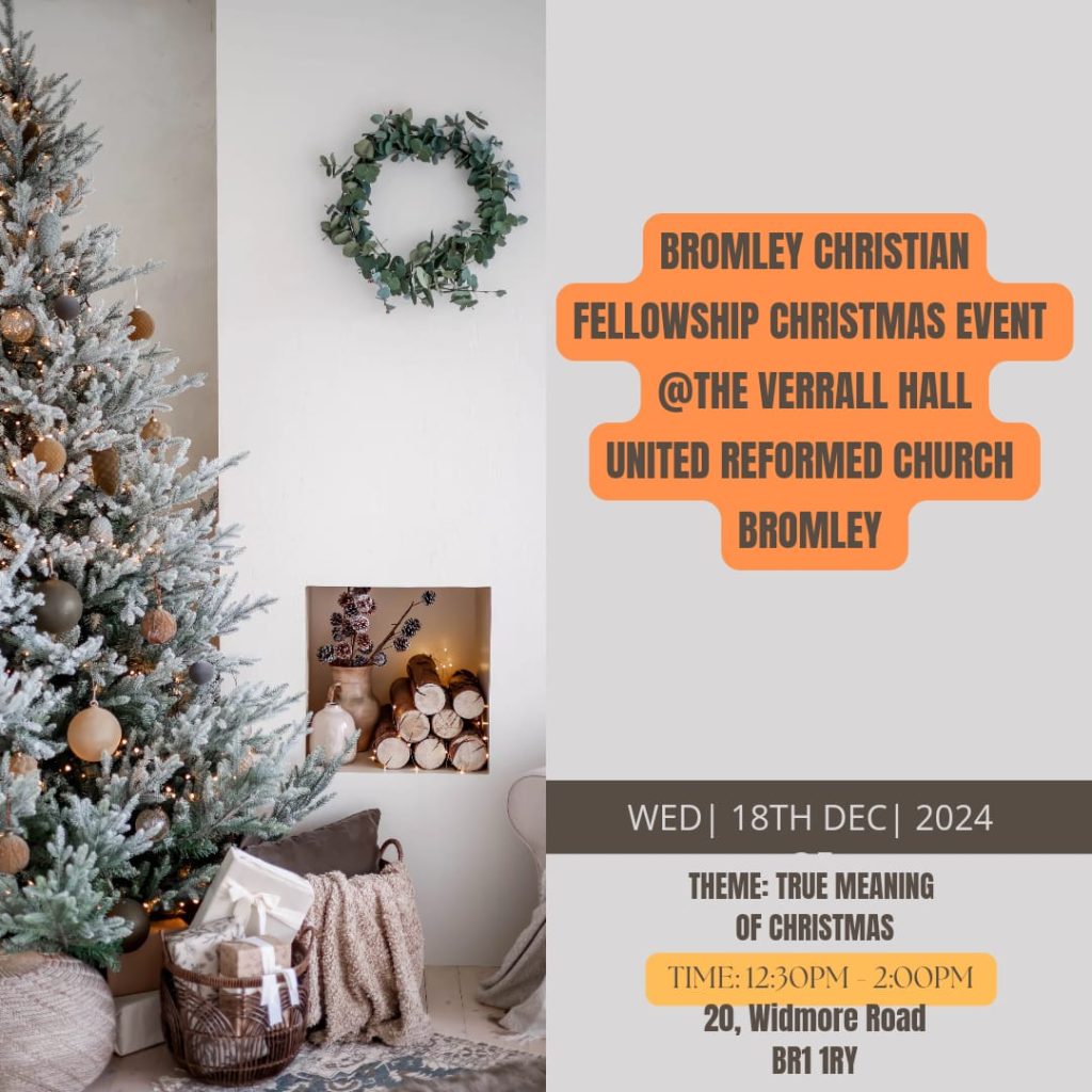 Bromley Council Christian Fellowship Christmas Flyer